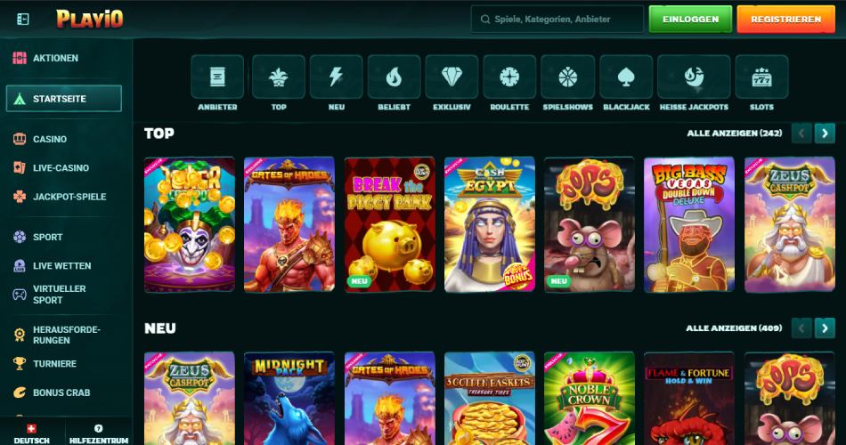 Playio Casino Schweiz