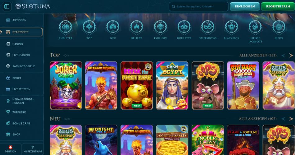 Slotuna Casino Schweiz